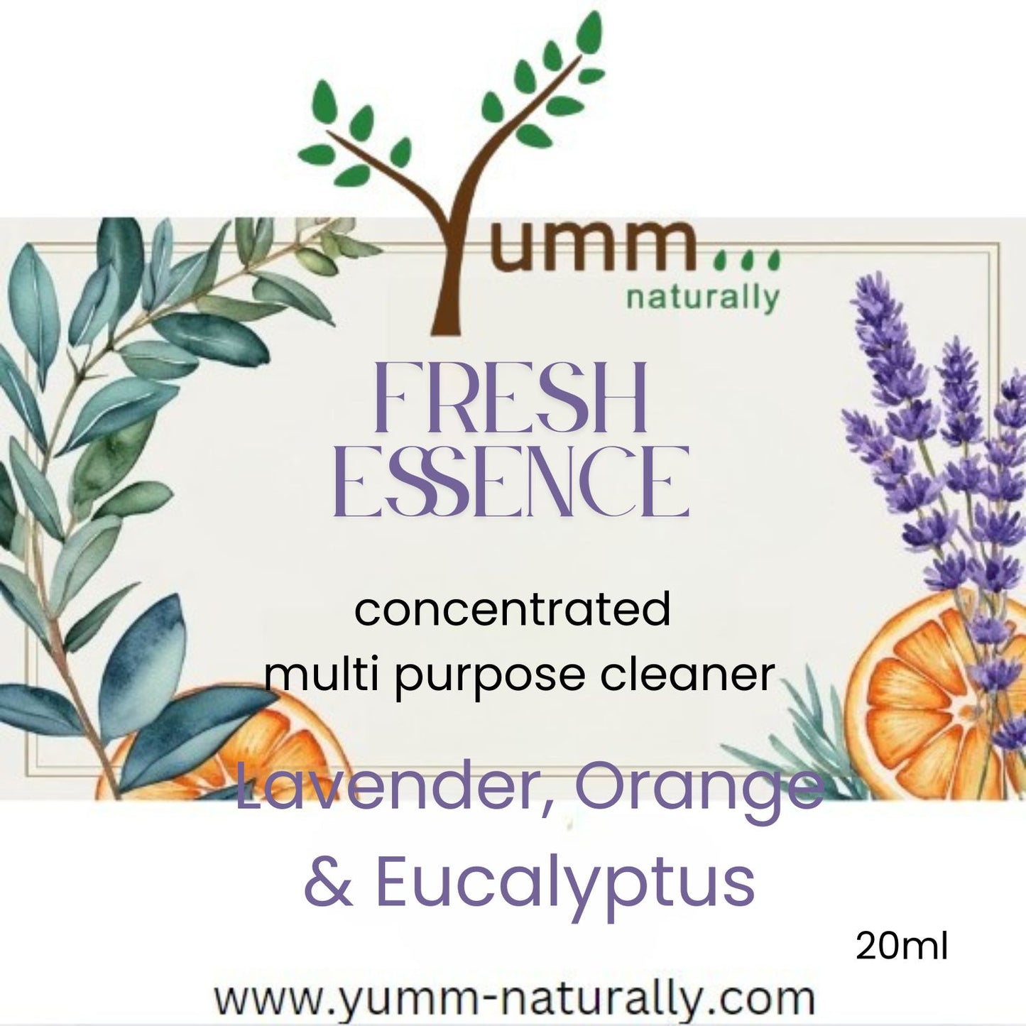 Lavender, Orange & Eucalyptus Aromatherapy Concentrated All Purpose Cleaning solution