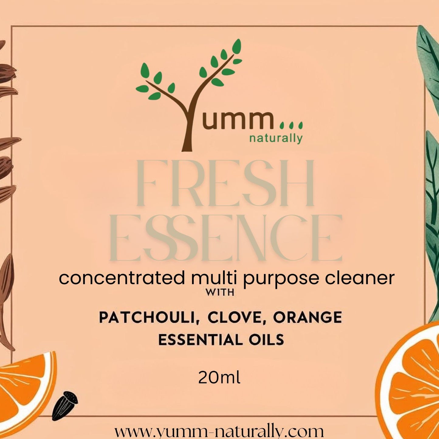 Patchouli, Clove & Orange Aromatherapy all purpose cleaning solution