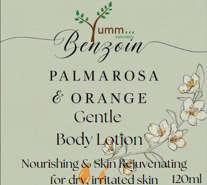 Benzoin, Palmarosa & Orange Body Lotion ( Gentle )
