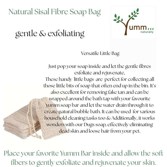 Natural Sisal Fibre Soap Bag